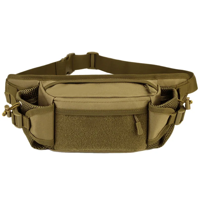 

Protector Plus Brown Tactical Waist Pack Bag Waterproof Phone Bag Water Bottle Pouch Unisex Chest Bag For Camping Hiking Hunti