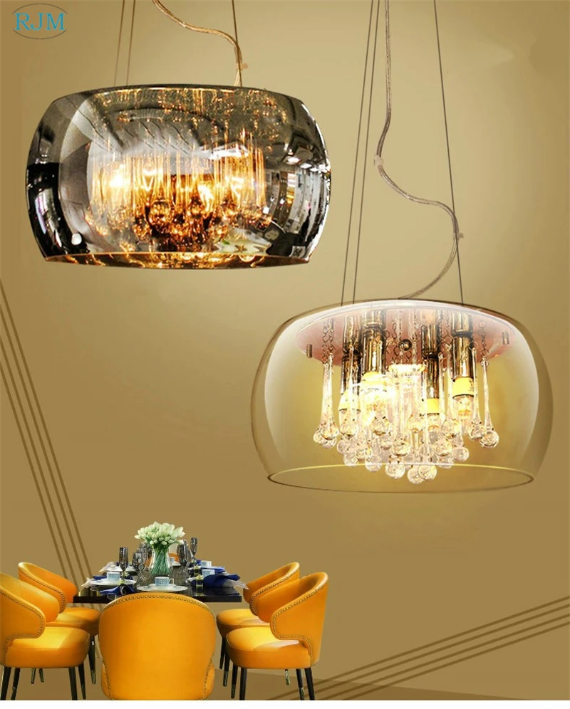 Modern Luxury Gl Lamp Shade Crystal Pendant Creative Gl Lamp Shade Crystal Pendant