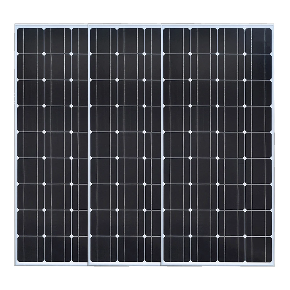 3*100 w 300 W стекла, солнечные панели дома кремния солнечной системы модуль комплект заряд открытый монокристаллического клетки питания солнечные фотоэлектрические