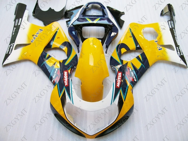 Обтекатели GSX R600 R750 R1000 2000-2003 K12 желтый черный кузов GSX R 600 750 1000 2003 03 02