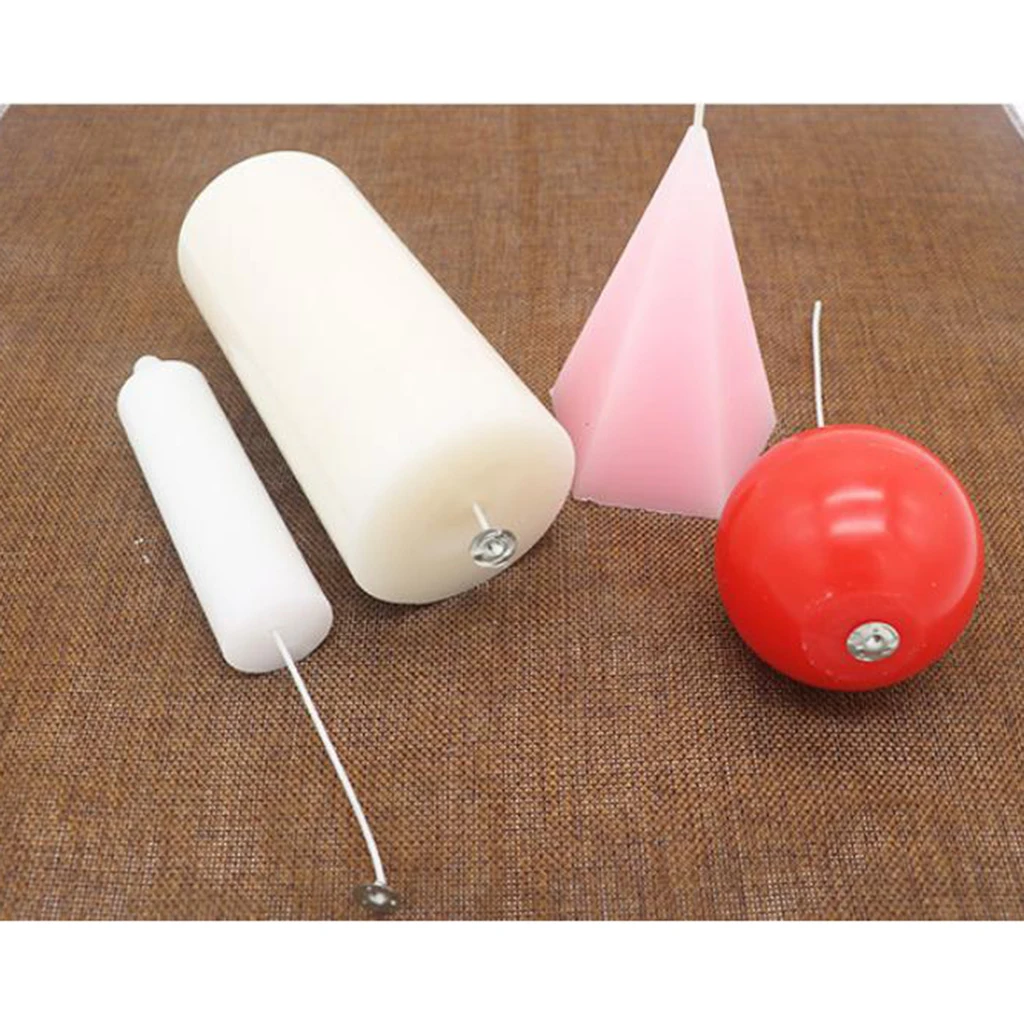 150Pcs 15/10cm Pre Waxed Pre Tabbed Natural Candle Wick Low Smoke Cotton Core For Christmas Wedding Party Scented Candle Making