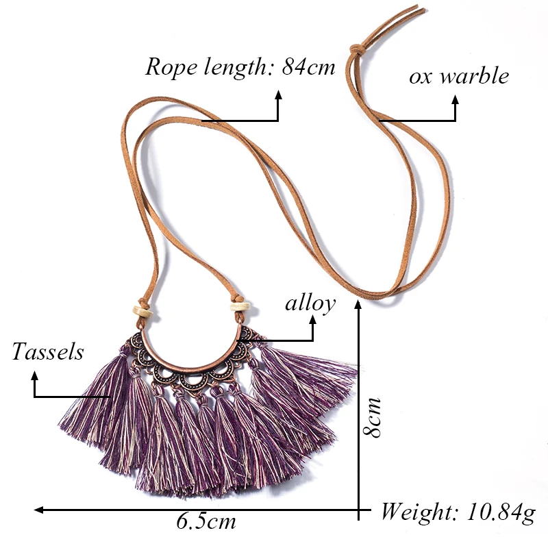 Taille collier boho boheme