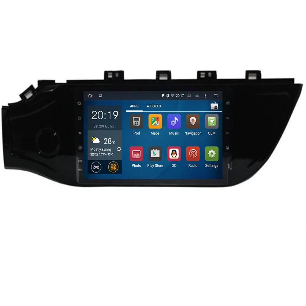 Excellent android 9.0 2 din car dvd multimedia player For Kia Rio 4 K2 2017 2018 2019 radio gps navigation system navi autoradio 2.5D 2