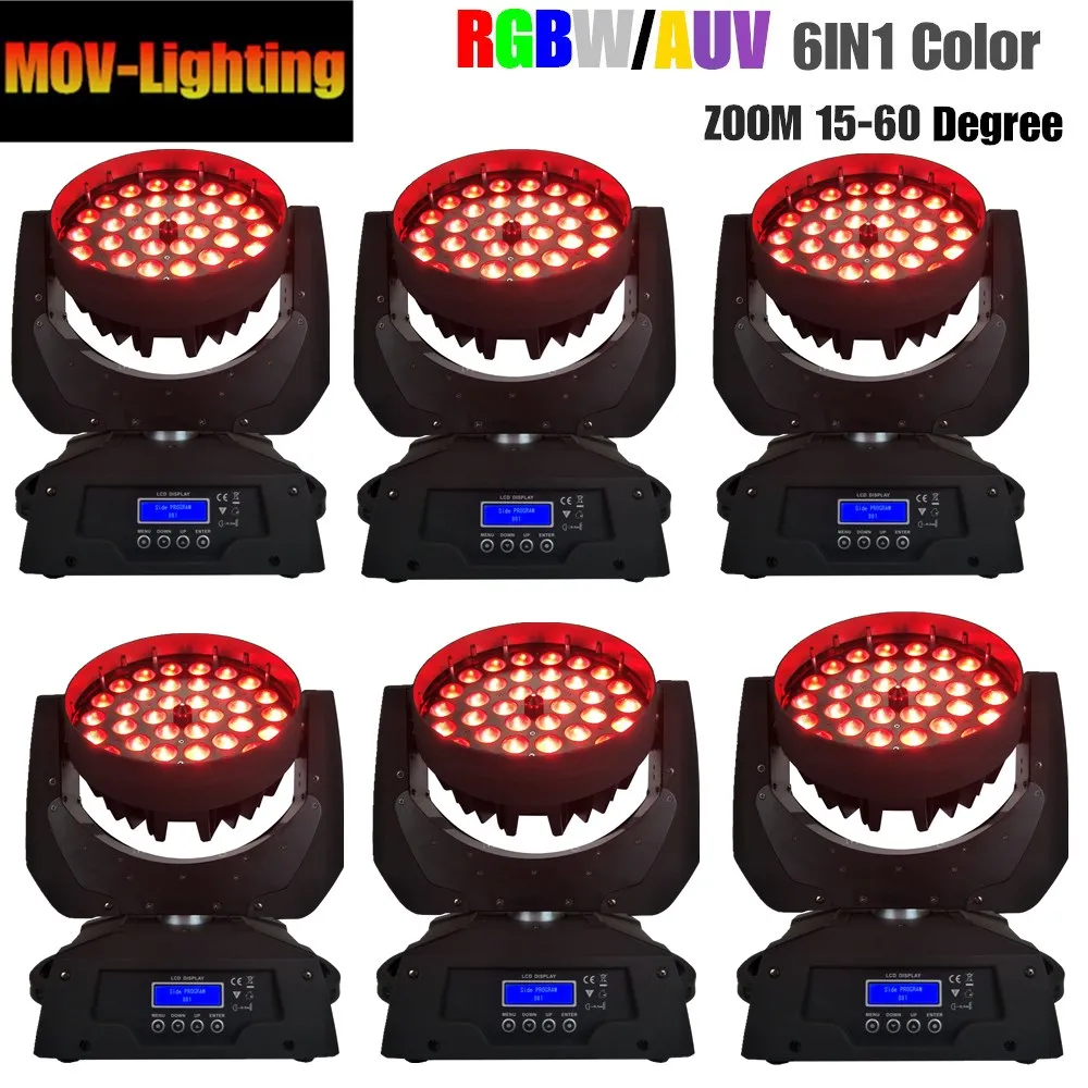 6pcs/lot High quality wash moving head light 36pcs 18w 6 in 1 led zoom for sale | Лампы и освещение