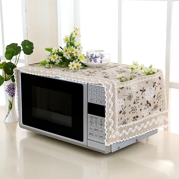 

Flower Printed Microwave Dust Cover Oven Range Hood Home Supply Accessories With Storage Bag