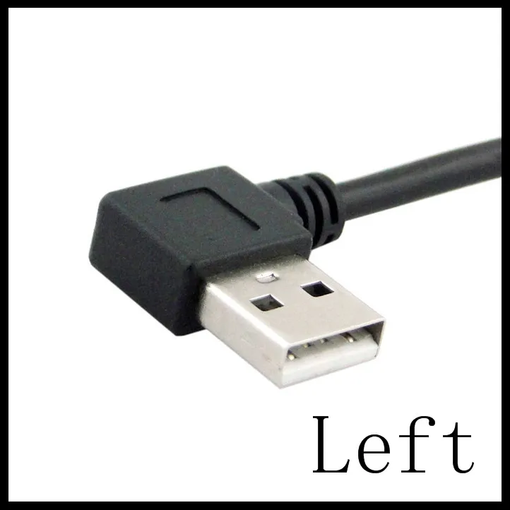 10 стилей/лот 25 см 90 градусов прямоугольный USB 2 0 A Разъем Папа мама Удлинительный