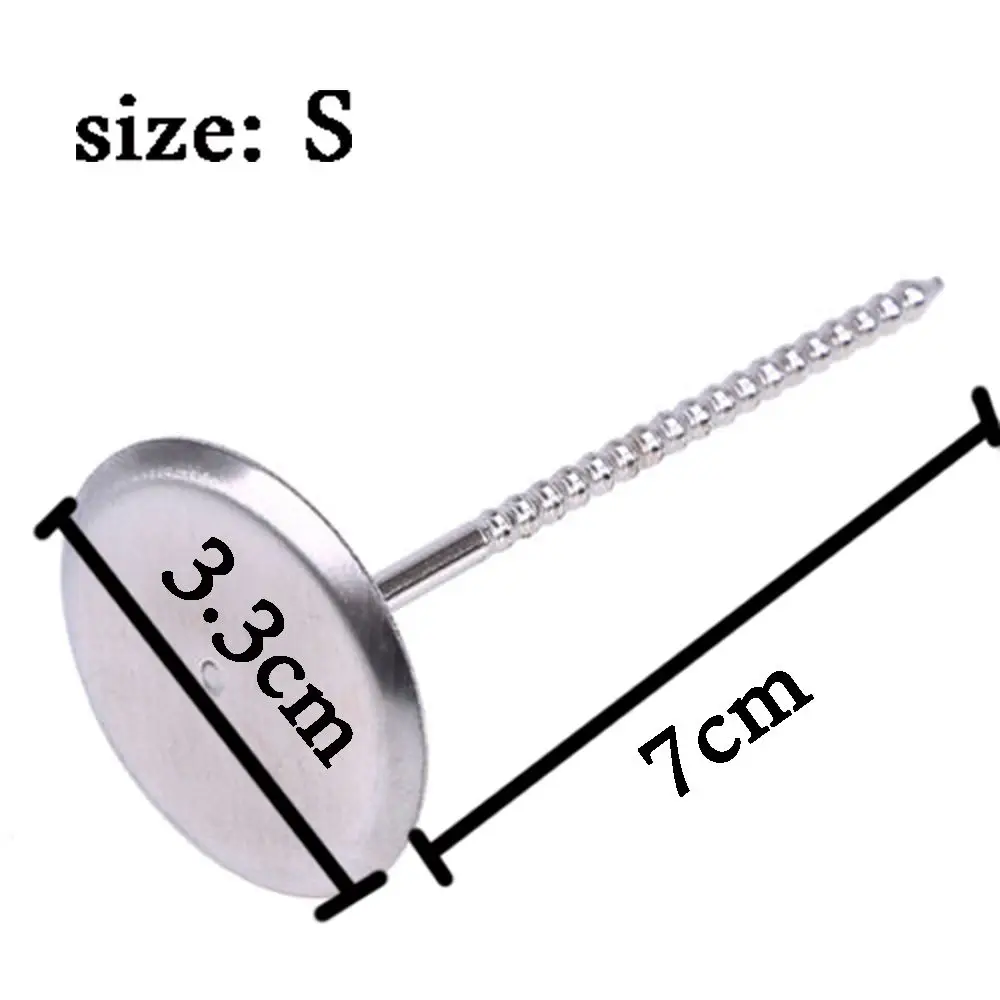 Гвозди из нержавеющей стали для украшения торта, игла для украшения, стереоскопический крем для украшения цветов, необходимые для выпечки - Цвет: S