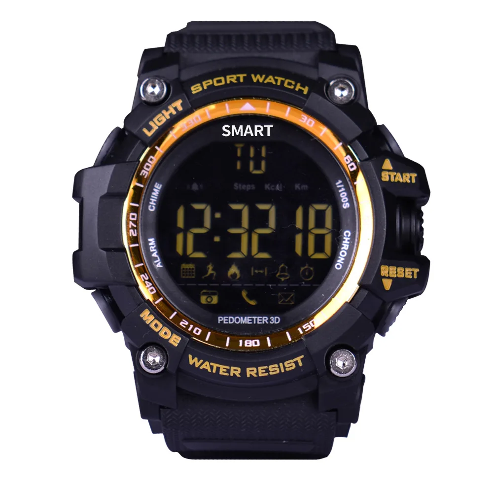 

2018 New Digital Sports Waterproof Quartz Alarm Clock Date Watch Casual Fashion High-end Men's Electronic Watch