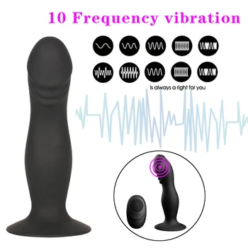 Wireless Remote Anal Dildo Vibrator Prostate Massager G-spot Stimulator 10 Speeds Charging Anal Penis Vibrator Sex Toys for Men 3