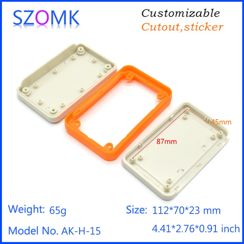 szomk small plastic case for electronic equipment plastic housing for enclosure pcb design junction box tv box abs material plastic casing (45)