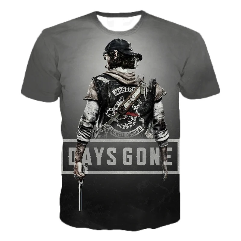 

New Arrival Personaity Game Days Gone 3D Printed T Shirts Spring Tops Summer Tees Men Women Short Sleeve Casual T Shirts 2XS-5XL