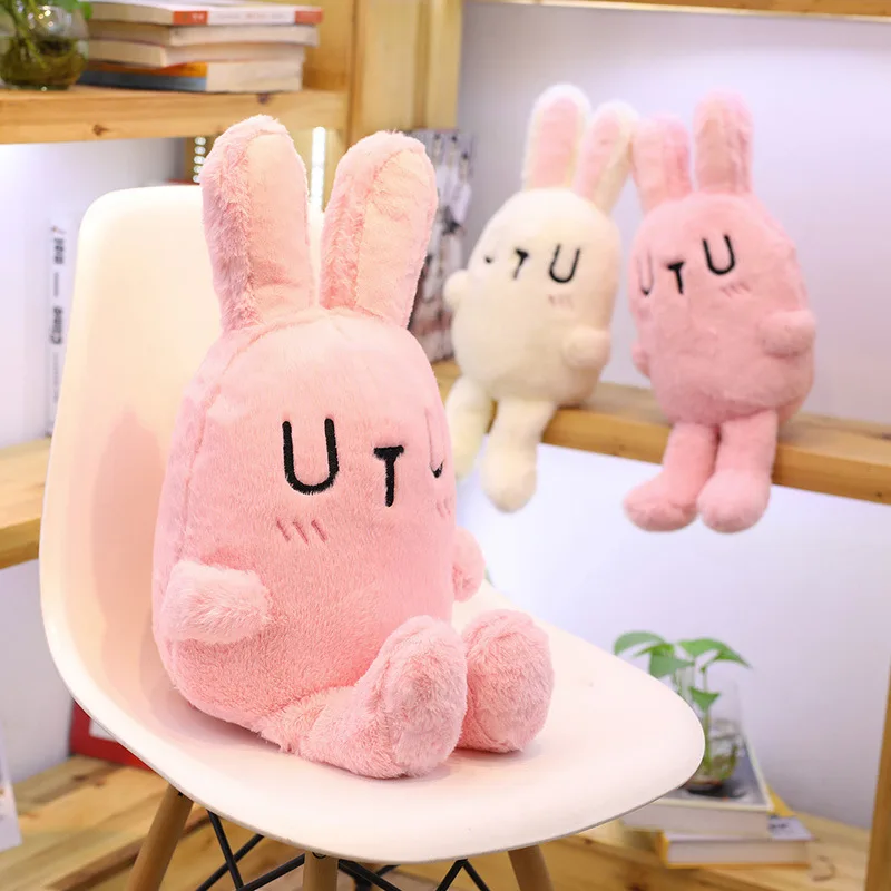 Горячая Распродажа UU плюшевый кролик игрушки выражение сна подушка супер мягкий