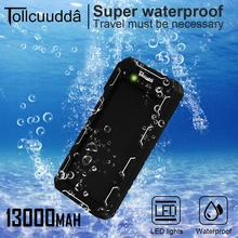 CNPOWER Original Tollcuudda 13000MAH Solar Power Bank Mobile Phone Charger Poverbank For Xiaomi Max2 LJJ629