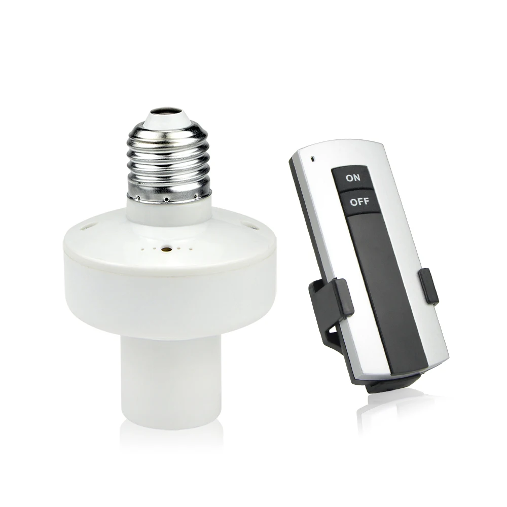 

Durable E27 SCrew LED lamp Holder Converter Base With 10M Wireless Remote Control Controller Switch ON OFF Bulb Socket