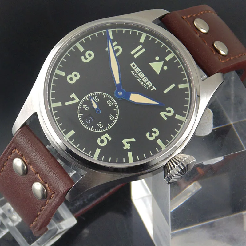 

42mm Debert Luminous hands sapphire glass Automatic Mens Watch