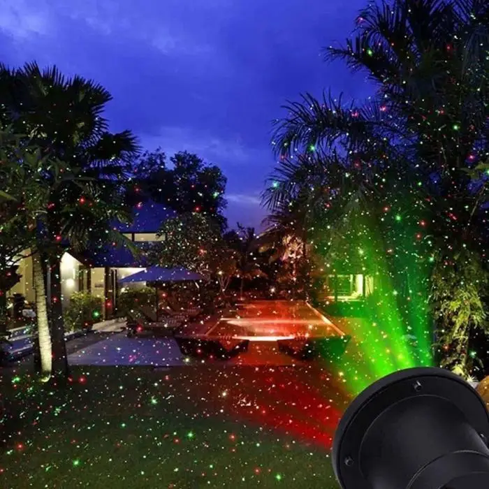 Открытый движущийся прожектор светильник лазерный светодиодный садовый водонепроницаемый Рождественский сценический светильник s лампа AI88