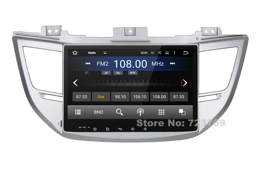 Sale 10.1 inch Screen Android 5.1.1 Car GPS Navigation DVD Player Radio System Media Stereo Audio Video for Hyundai ix35 2015 18