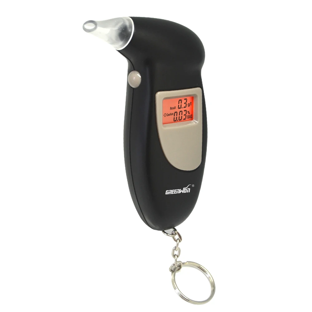 

GREENWON breath alcohol tester, Keyring Breathalyzer, Alcohol Tester,Alcometer, Party Gadgets and Driver's Accessories