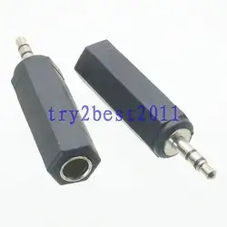 DHL/EMS 100 шт. разъем Адаптера 3.5 мм 1/8 "разъем контактный разъем для 6.35 мм стерео разъем для Аудио видео-C1
