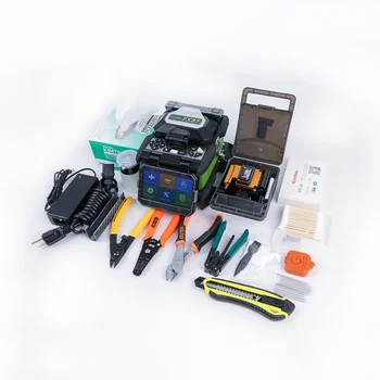 

FTTX Optical Fiber Komshine FX37 Fusion Splicer Welder Machine Core Alignment Multi Languages with Fiber Cleaver