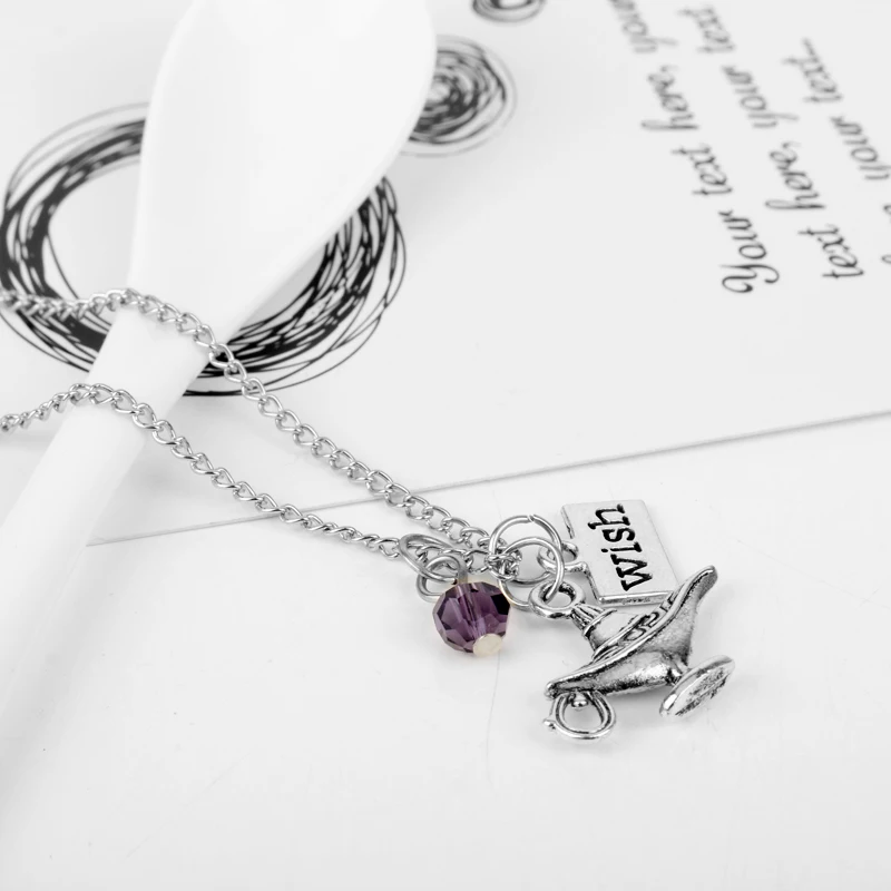 MQCHUN Aladdin Magic Lamp Pendant Aladdin Princess Jasmine A Whole New World Wish Logo Crystal Women DIY Jewelry -30 MQCHUN Aladdin Magic Lamp Pendant Aladdin Princess Jasmine A Whole New World Wish Logo Crystal Women DIY Jewelry -30