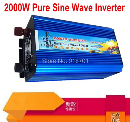 

przetwornik 2000W Pure Sine Wave Car Power Inverter Dc 12V TO Ac 220v Converter For Solar system Peak Power 4000W