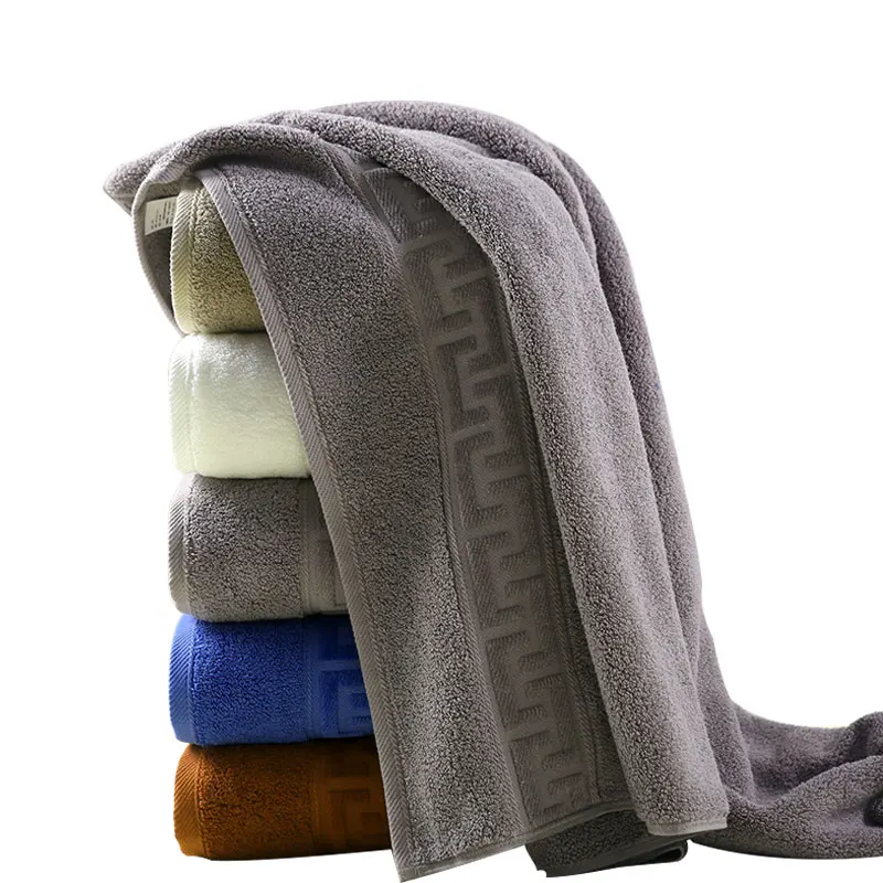 

2019 Spring Summer Autumn Winter Cotton Material Large Bath Towel Unisex Fashion Comfortable Bath Towel Solid Color Bath Towels