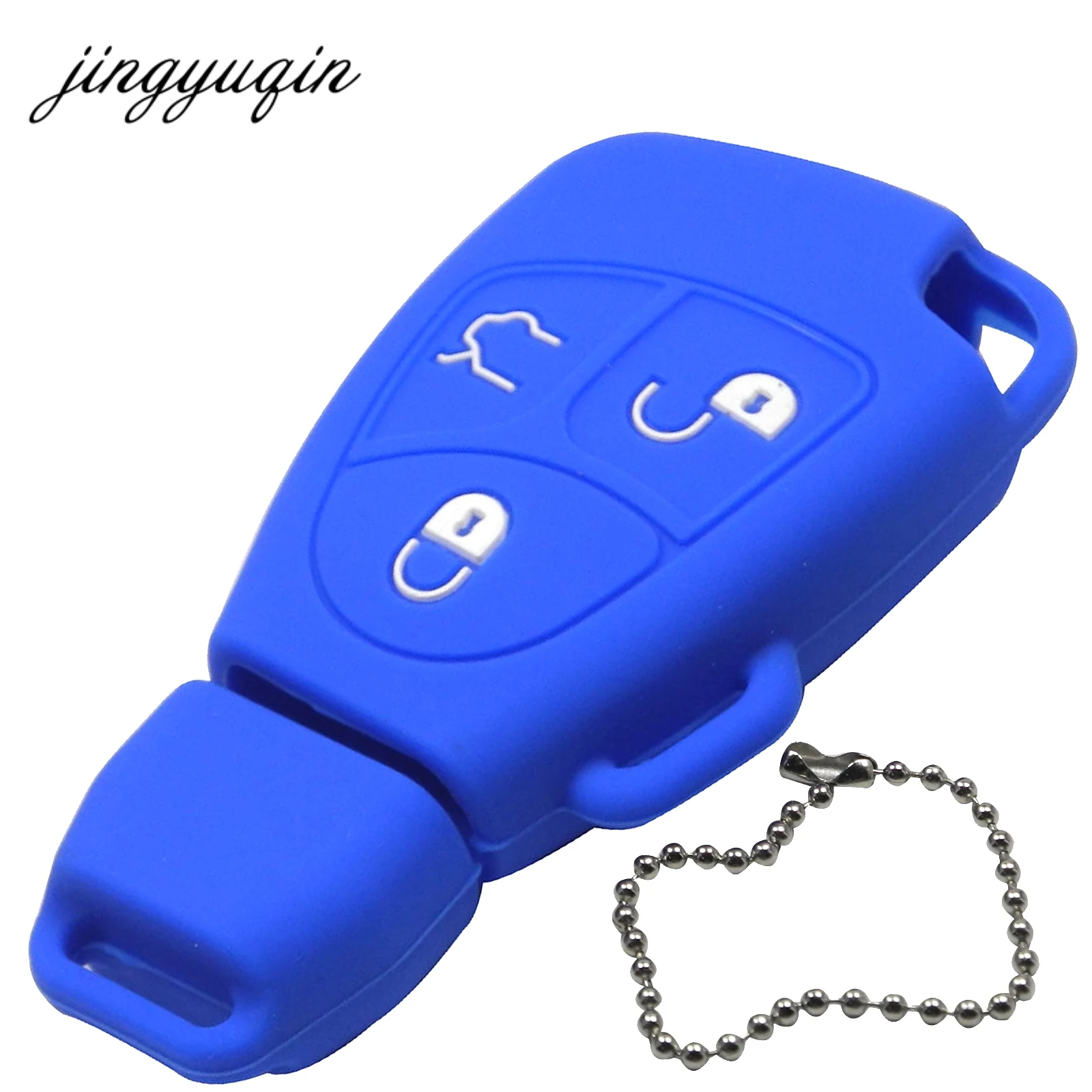 Jingyuqin-30-pz-lotto-Della-Copertura-Del-Silicone-Per-Mercedes-Benz-B-C-E-ML-S.jpg Keyforkess 30 pz/lotto Della Copertura Del Silicone Per Mercedes Benz B C E ML S CLK CL 3/4 Bottoni Fob Chiave A Distanza caso - Jingyuqin 30 pz lotto Della Copertura Del Silicone Per Mercedes Benz B C E ML S