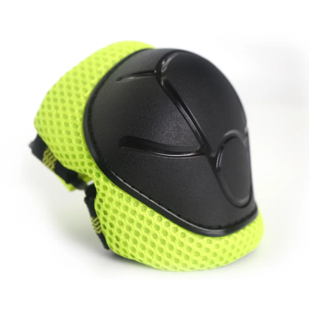 6PCS Cycling Roller Skating Skateboard Fitness Running Knee Support Braces Elbow Hands Wrist Safety Protection Flashing Roller
