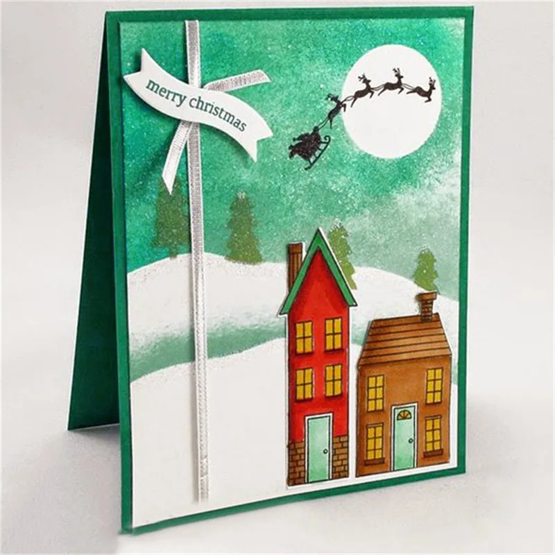

InLoveArts 24Pcs/lot 14*14cm New Decorative Clear Stamps For Scrapbooking Card Album Holiday Home Photopolymer Stamp Set