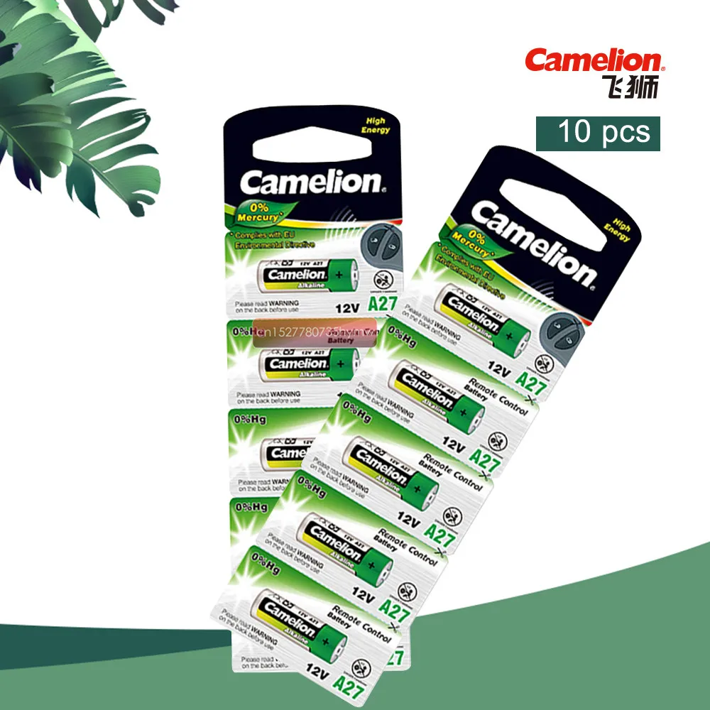 

10pcs/lot Camelion 12V 27A MN27 27A L828 A27 Super Alkaline battery For Doorbell Remote Control Flashlight Etc