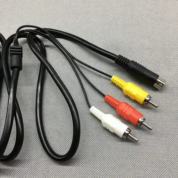 

BUKIM High Quality 9 Pins nickel Plated Connector A/V RCA AV TV S-Video Cable for SEGA mega drive 2 Console