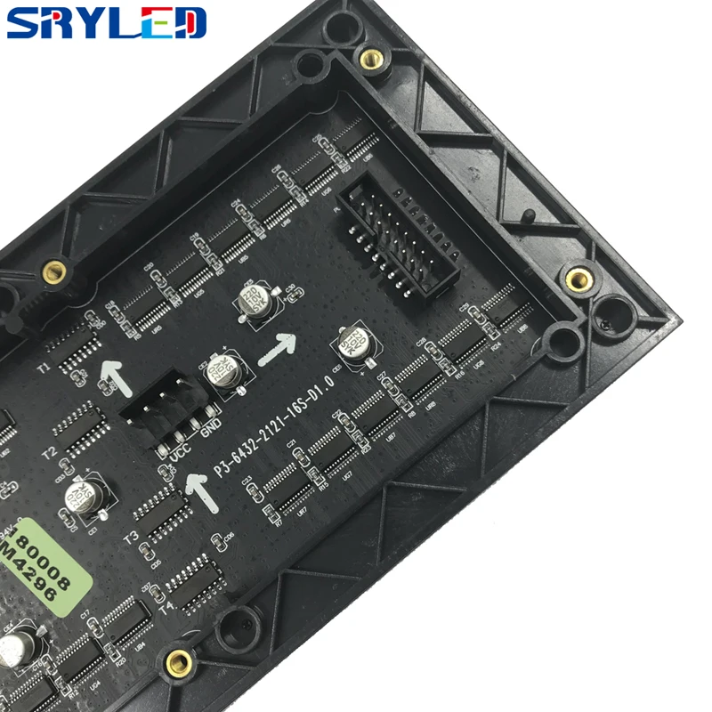 SRY 3 мм Внутренний SMD2121 rgb светодиодный дисплей модуль, 192 мм x 96 мм, 64*32 пикселей, видео СВЕТОДИОДНЫЙ дисплей led матрица p3 светодиодный модуль