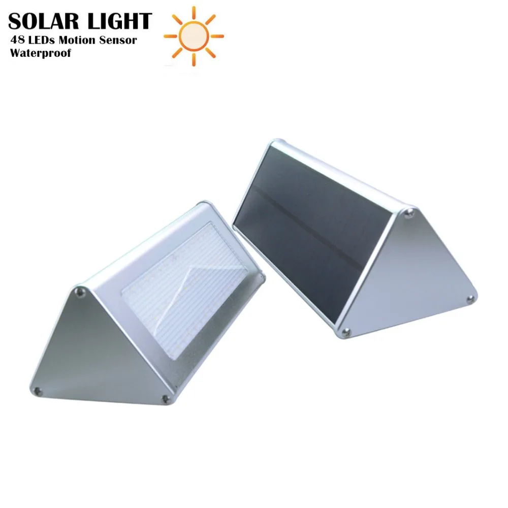 

LED Solar Light 48 LEDs 800lm with Microwave Radar Motion Sensor IP65 Waterproof for Garden / Street Wireless Security Lamp