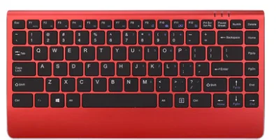 Беспроводная заряжаемая портативная клавиатура и мышь комплект игровой клавиатуры и мыши для домашнего офиса ПК Компьютерная клавиатура для геймера - Цвет: red