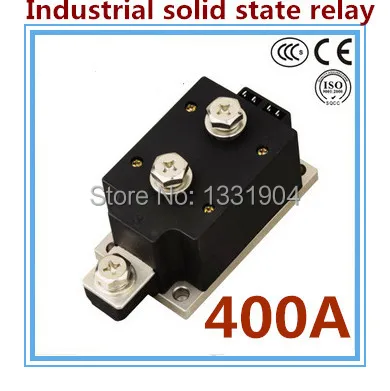 

LED indicator DC to AC SSR-H400ZF 400A SSR relay input DC 3-32V output AC1200V industrial solid state relay