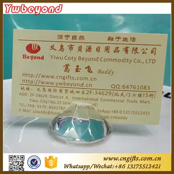 

80pcs/lot Wholesale lovely crystal diamond shaped place card holder party supplies crystal wedding Decoration Favors