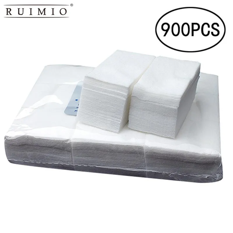 

900PCS/Pack Pure Cotton Nail Wipes Wraps Bath Manicure Gel Nail Polish Remover Lint-Free Wipes 100%Cotton Napkins For Nails