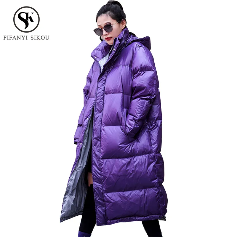 Новинка, зимнее пальто для женщин, модные парки с принтом, теплая верхняя одежда, уличная куртка с капюшоном, женские пальто, большие размеры, парка, пальто