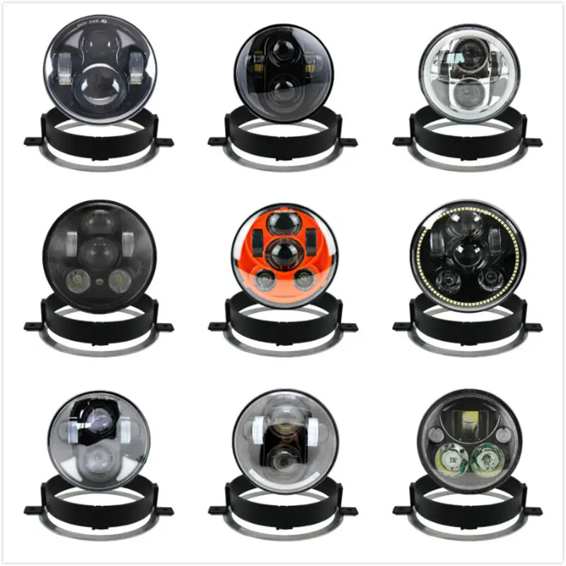 

For Honda 2006 VTX 1300C 1800 New Motor Trim Ring Mounting Bracket Ring Black/Chrome 5.75" inch LED Motorcycle Headlight
