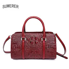 Новые женские сумки из натуральной кожи модные роскошные сумки с узором "крокодиловая кожа" женские сумки дизайнерские женские кожаные сумки