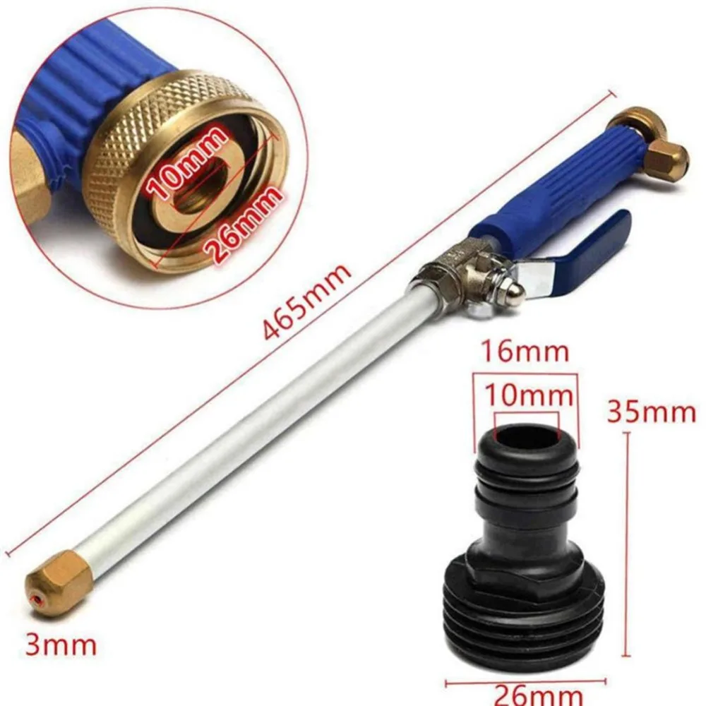 

High Pressure Water Gun Power Washer Spray Nozzle Water Hose Wand Attachment Car Cleaning Tools