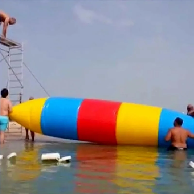 

Inflatable Water Park Jumping Bounce Inflatabl Package Children's Water Jump Pillow Toy 4*2m Inflatable Water Jumping Package
