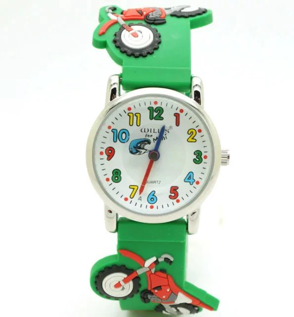 

WILLIS Brands Children Waterproof Watches child 3D CLOCK Design Analog Wrist Watch Clock kid Quartz Wrist Watch