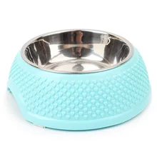 3 Color Pet Dog Cat Bowl Plastic Stainless Steel Pet Feeding Bowl Chihuahua Yorkie Puppy Dog Cat Food Bowl 14*18.5*6cm 3 Color Pet Dog Cat Bowl Plastic Stainless Steel Pet Feeding Bowl Chihuahua Yorkie Puppy Dog Cat Food Bowl 14*18.5*6cm