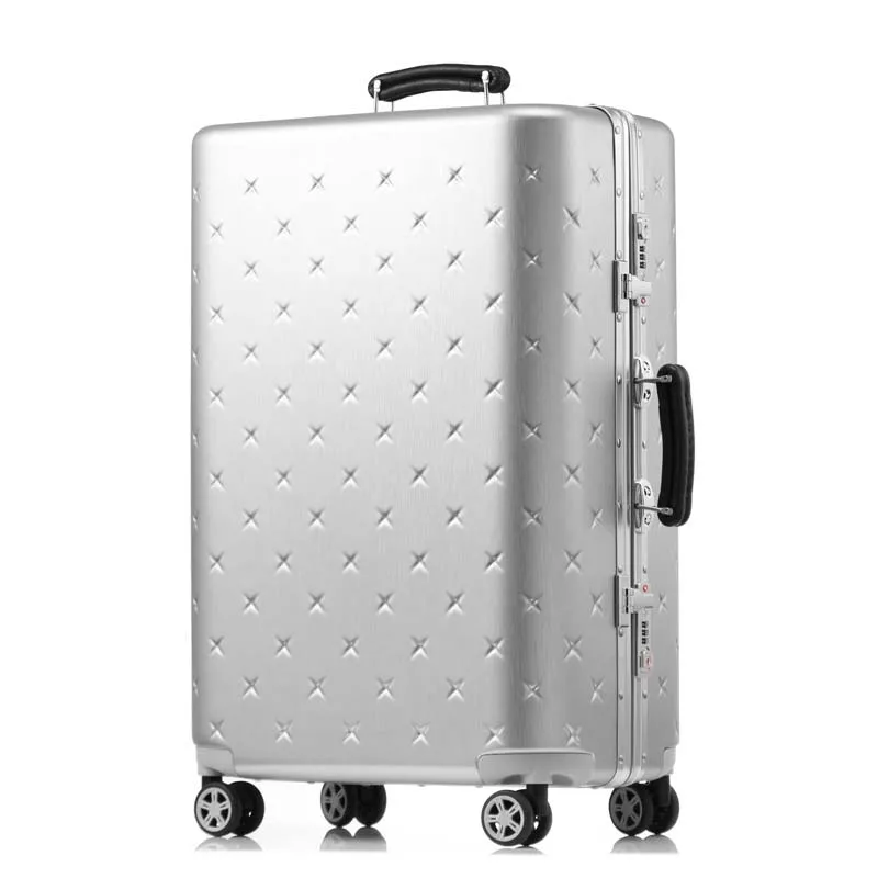 

LeTrend High capacity Retro Rolling Luggage Spinner Men Students Suitcase Wheels 20 inch Cabin Trolley Aluminum Frame Travel Bag