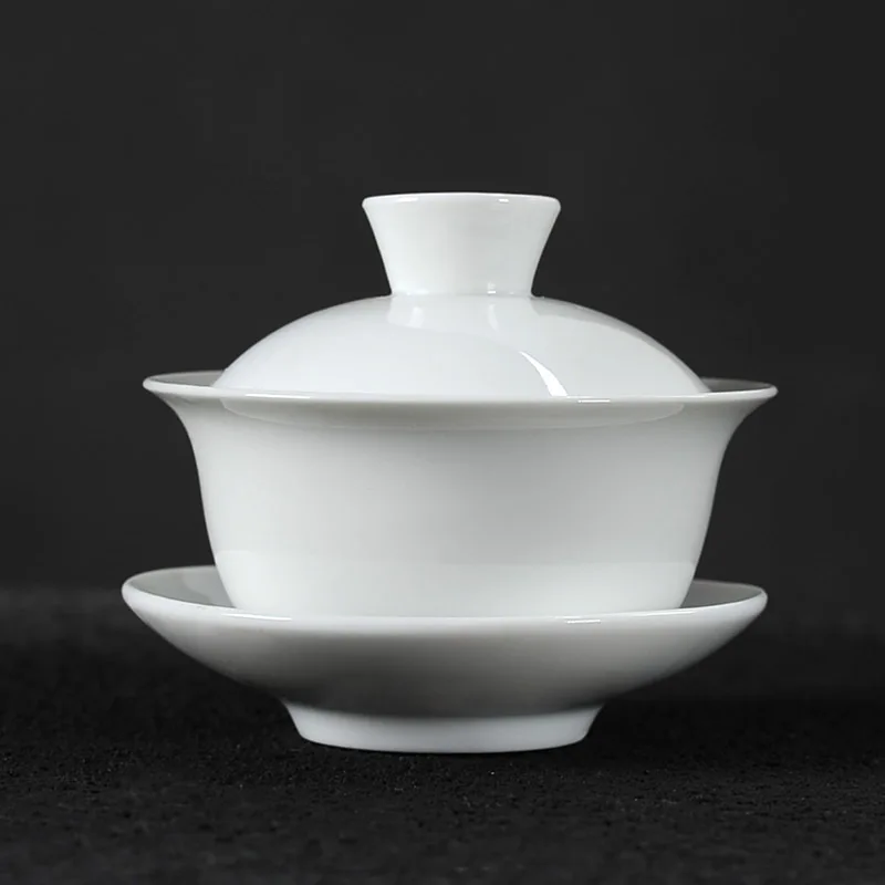 Белый фарфоровый чайный сервиз gai wan костяного фарфора чайные наборы красивый и легкий чайный горшок фарфоровый набор для путешествий