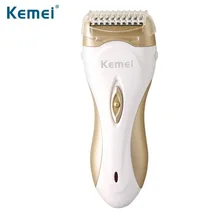 Kemei Новая электрическая Женская бритва для волос устройство Опасная бритва эпилятор для бритья Дамская бритва, средства для ухода для женщин KM-3518 перезаряжаемая