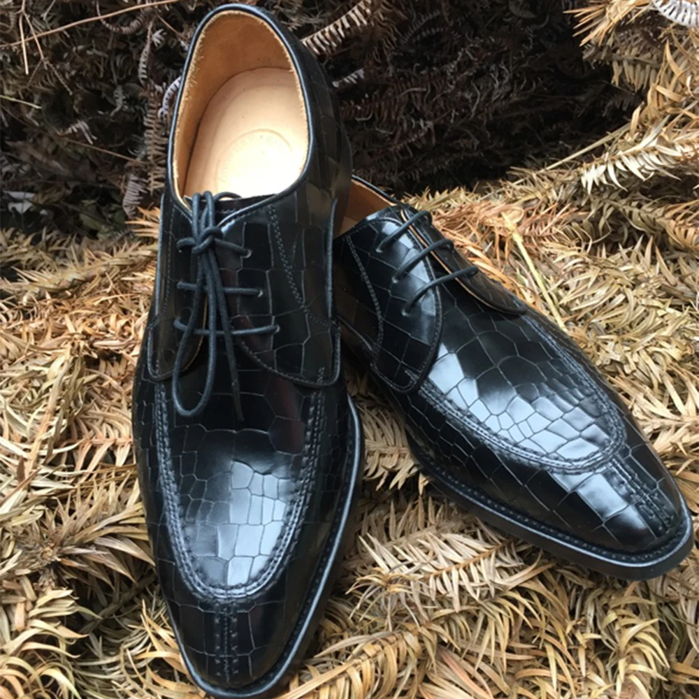 chaussure peau de crocodile