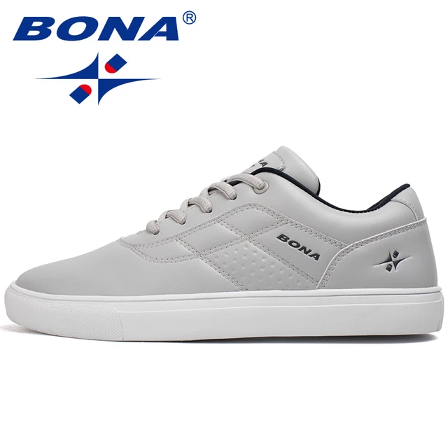 US $20.85 BONA New Classics Style Men Skateboarding Shoes Outdoor Walking Jogging Sneakers Lace Up Athletic S